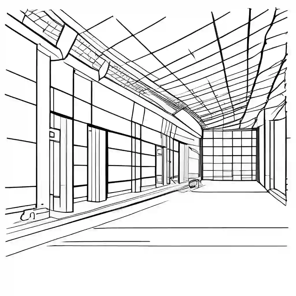 Gymnasium coloring pages